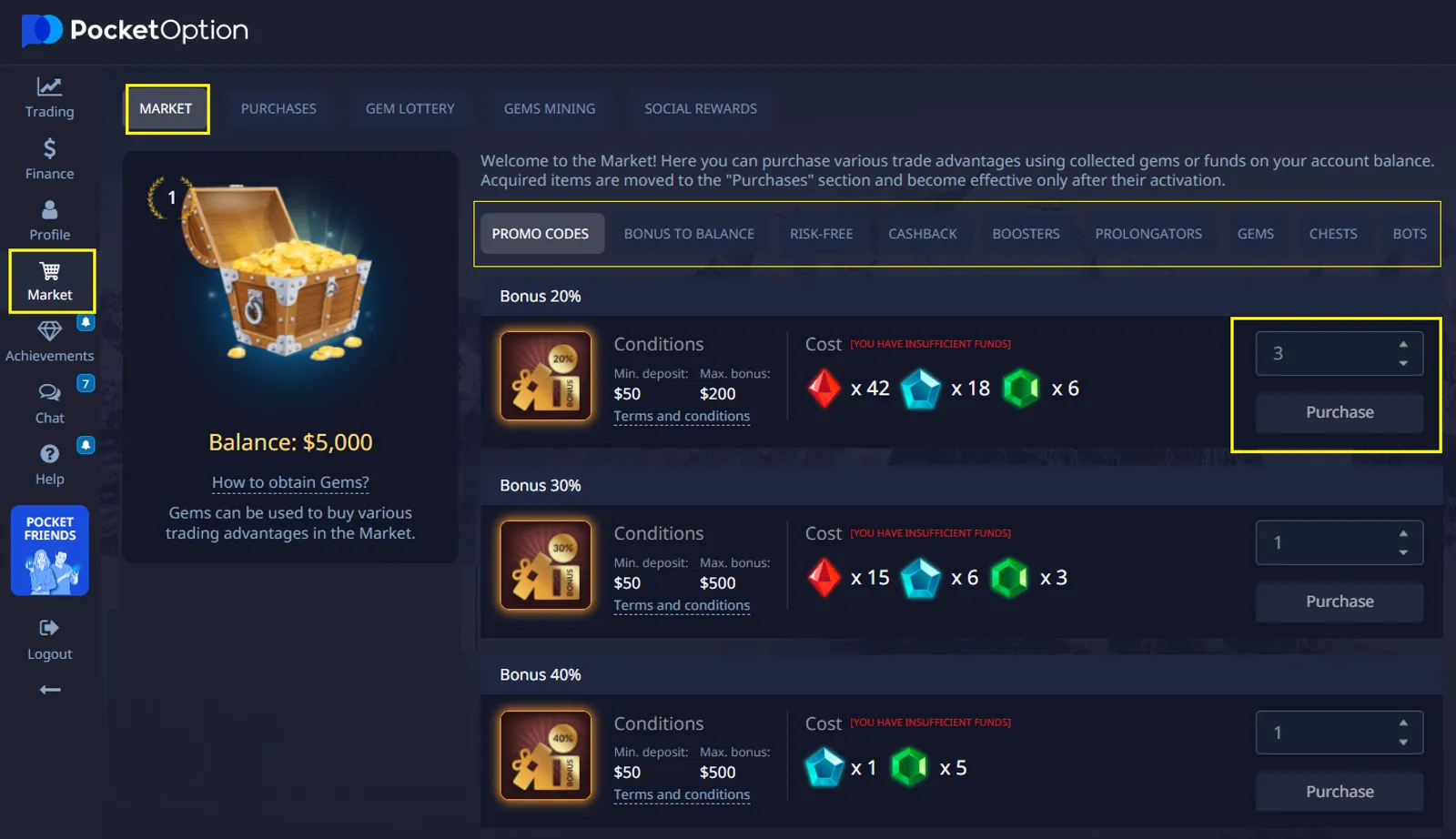 Pocket Option Obtener Código Promocional